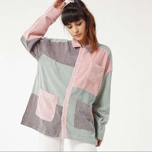 Lazy Oaf Colorblock Corduroy Workwear Jacket